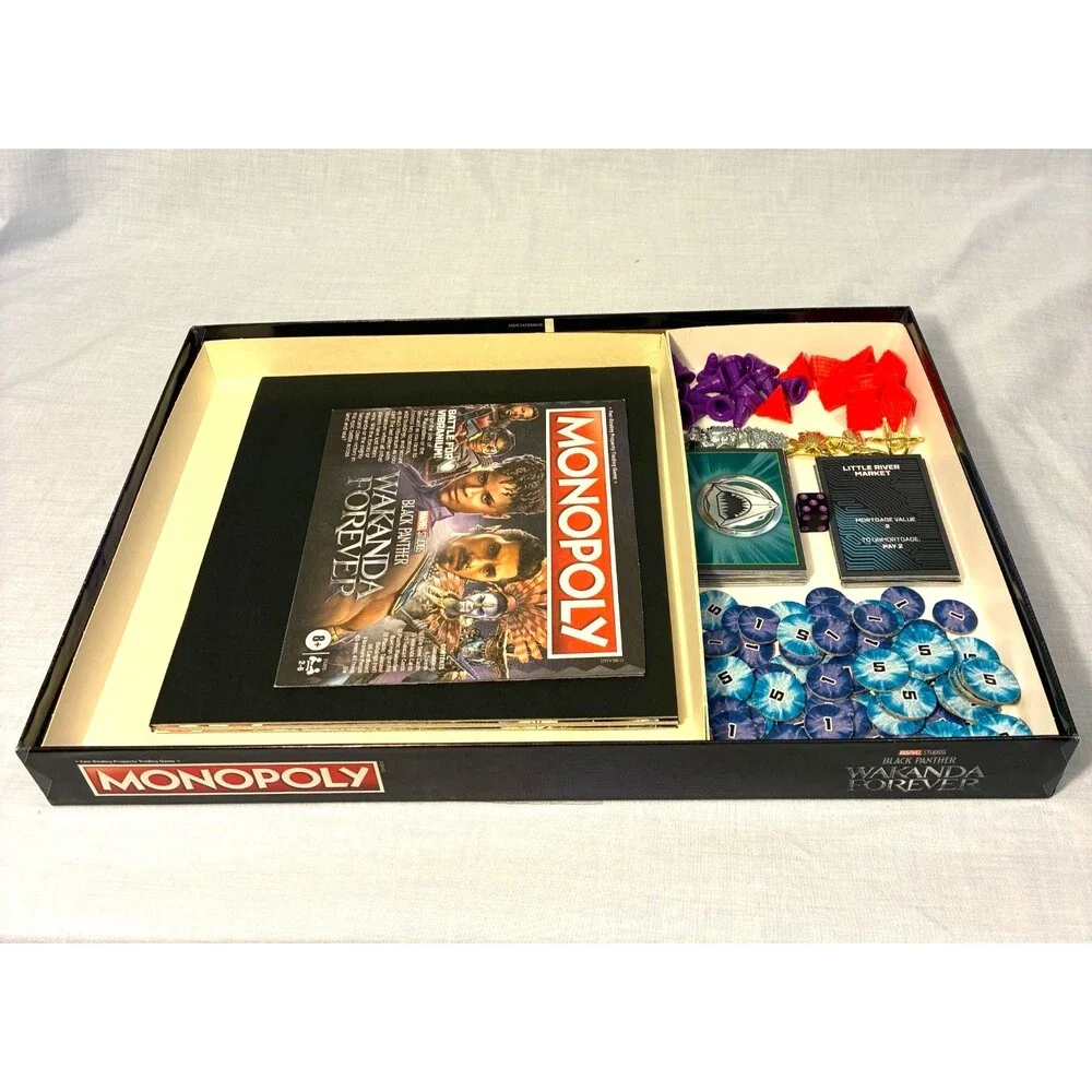Monopoly, Black Panther NEW! Wakanda Forever Age 8 up, Hasbro Games